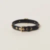 Black Leather Pet Collar | Miu Miu