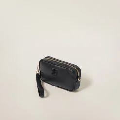Black Leather Pouch | Miu Miu