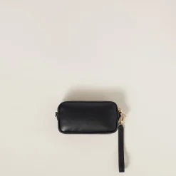 Black Leather Pouch | Miu Miu