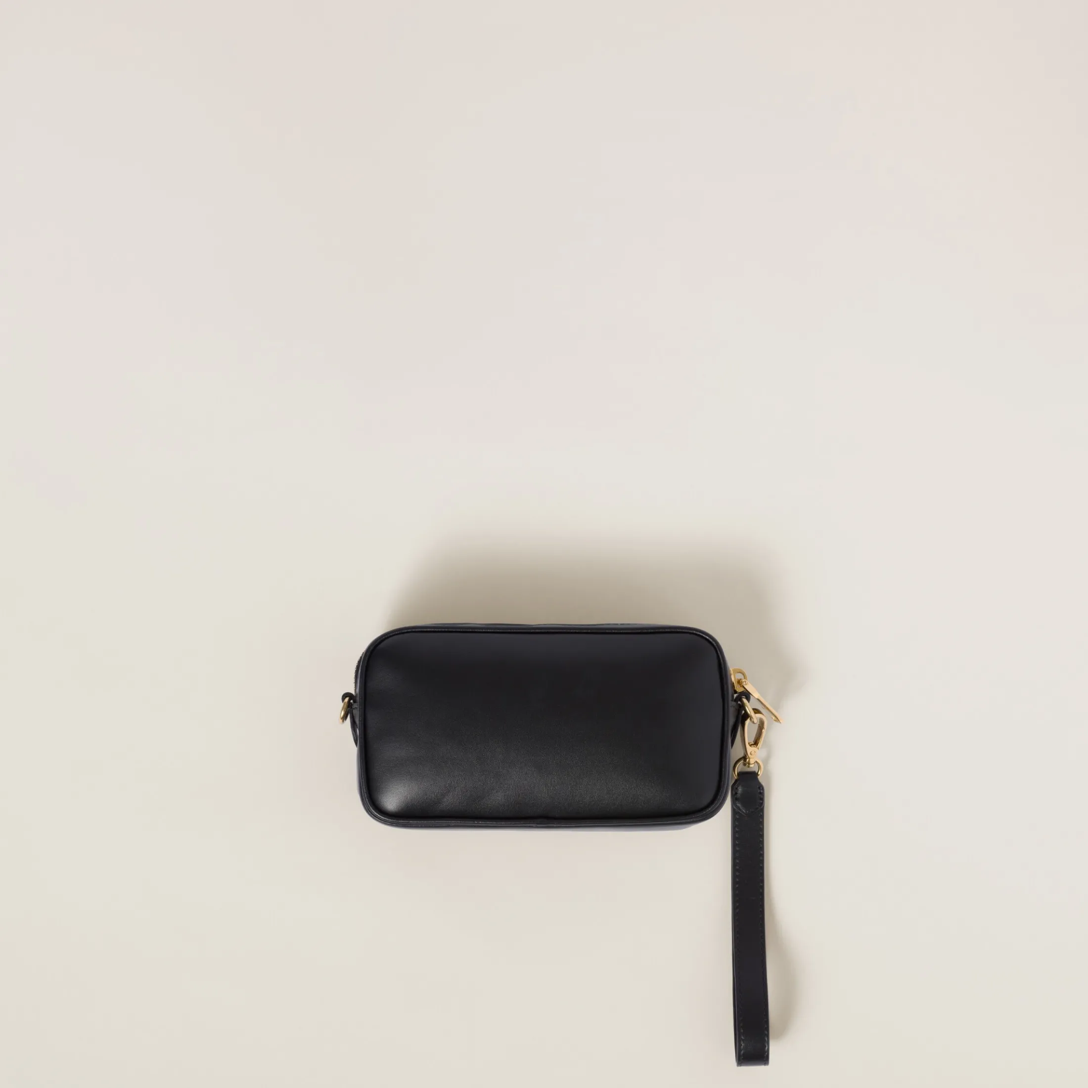 Black Leather Pouch | Miu Miu