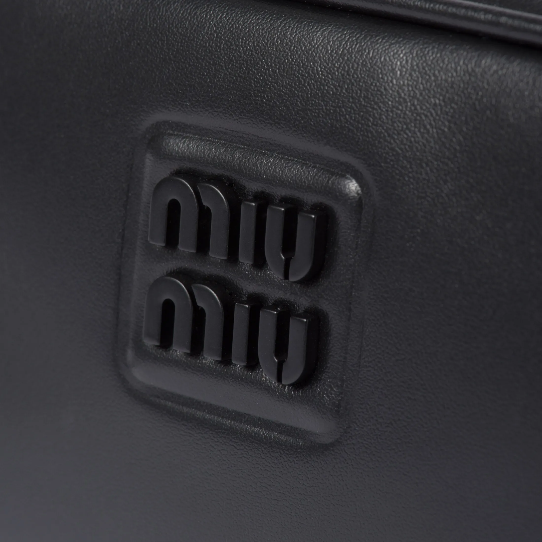 Black Leather Pouch | Miu Miu