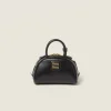 Black Leather Top-handle Bag | Miu Miu