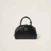 Black Leather Top-handle Bag | Miu Miu