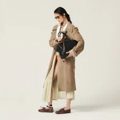 Black Leather Top-handle Bag | Miu Miu