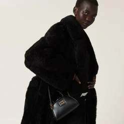 Black Leather Top-handle Bag | Miu Miu