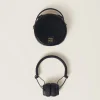 Black Marshall X Miu Miu Headphones With Leather Case | Miu Miu