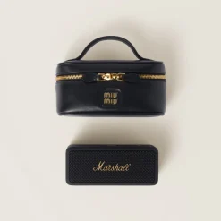 Black Marshall X Miu Miu Speaker With Leather Case | Miu Miu