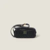 Black Matelassé Nappa Leather Shoulder Bag | Miu Miu