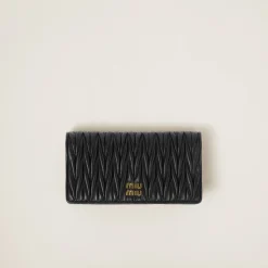 Black Matelassé Nappa Leather Smartphone Case | Miu Miu