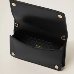 Black Matelassé Nappa Leather Smartphone Case | Miu Miu