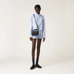 Black Matelassé Nappa Leather Shoulder Bag | Miu Miu