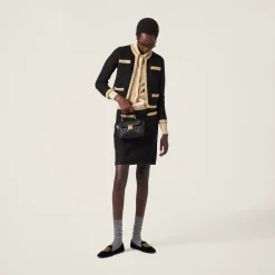 Black Matelassé Nappa Leather Mini-bag | Miu Miu