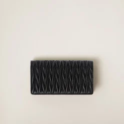 Black Matelassé Nappa Leather Smartphone Case | Miu Miu