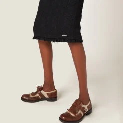 Black Matelassé Skirt | Miu Miu