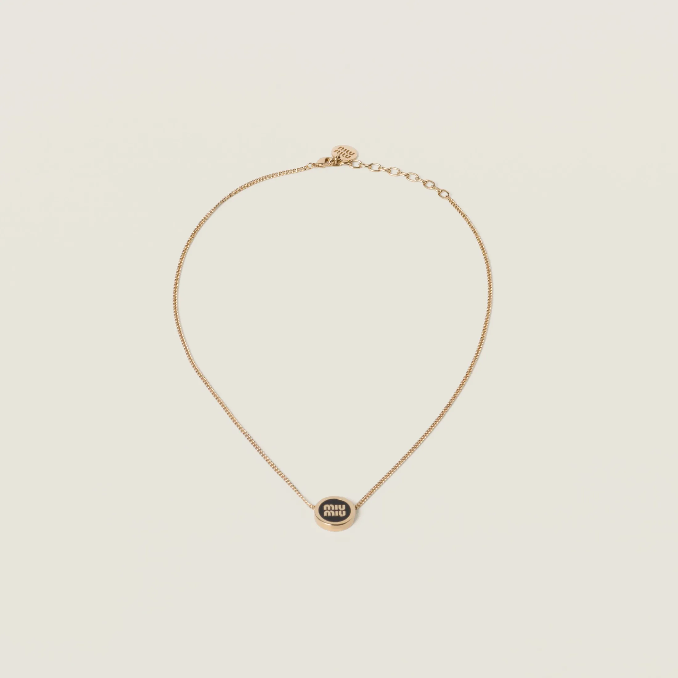 Black Metal Necklace | Miu Miu