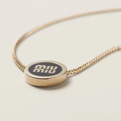 Black Metal Necklace | Miu Miu