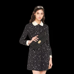 Black Miu Miu Iconic Crystal Cloqué Nappa Leather Bag | Miu Miu