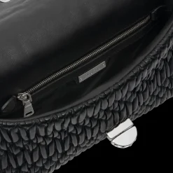 Black Miu Miu Iconic Crystal Cloqué Nappa Leather Bag | Miu Miu