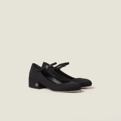 Black Moiré Fabric Pumps | Miu Miu