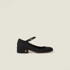 Black Moiré Fabric Pumps | Miu Miu