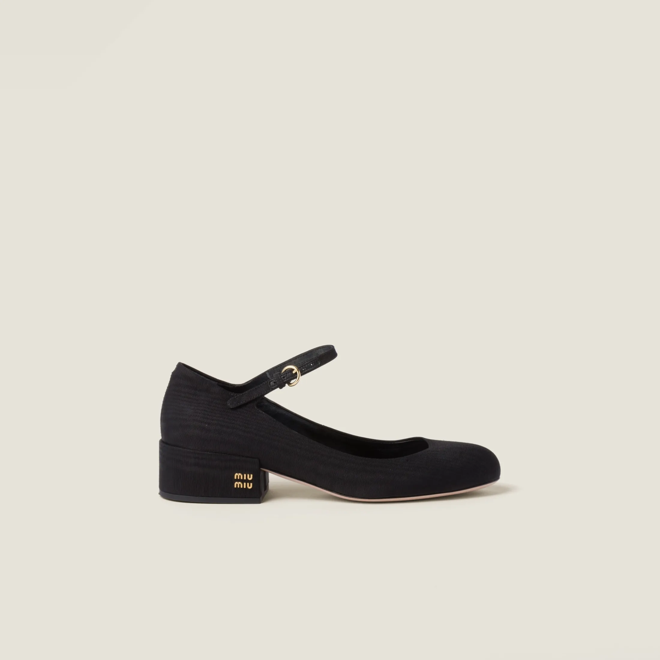 Black Moiré Fabric Pumps | Miu Miu