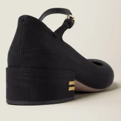 Black Moiré Fabric Pumps | Miu Miu