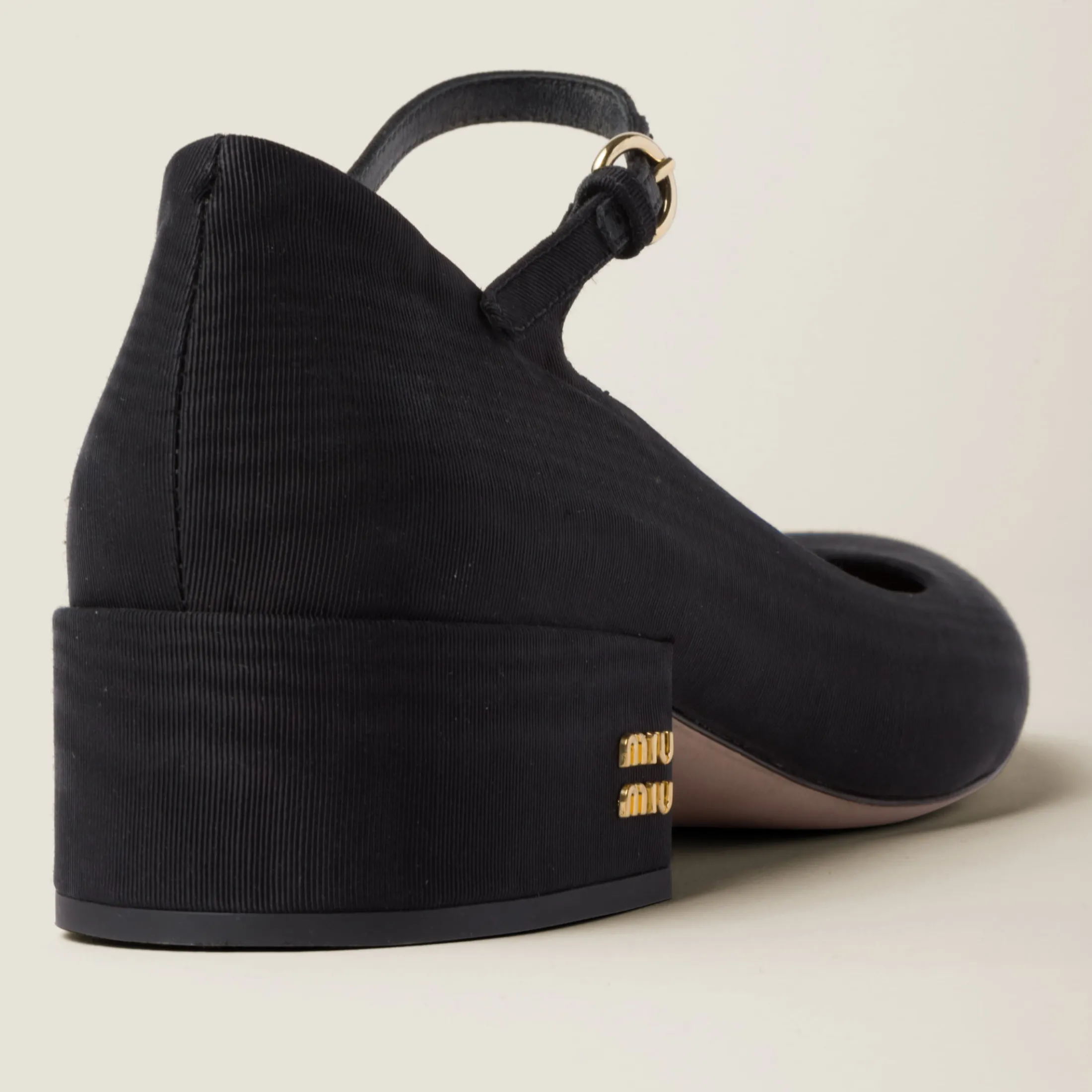 Black Moiré Fabric Pumps | Miu Miu