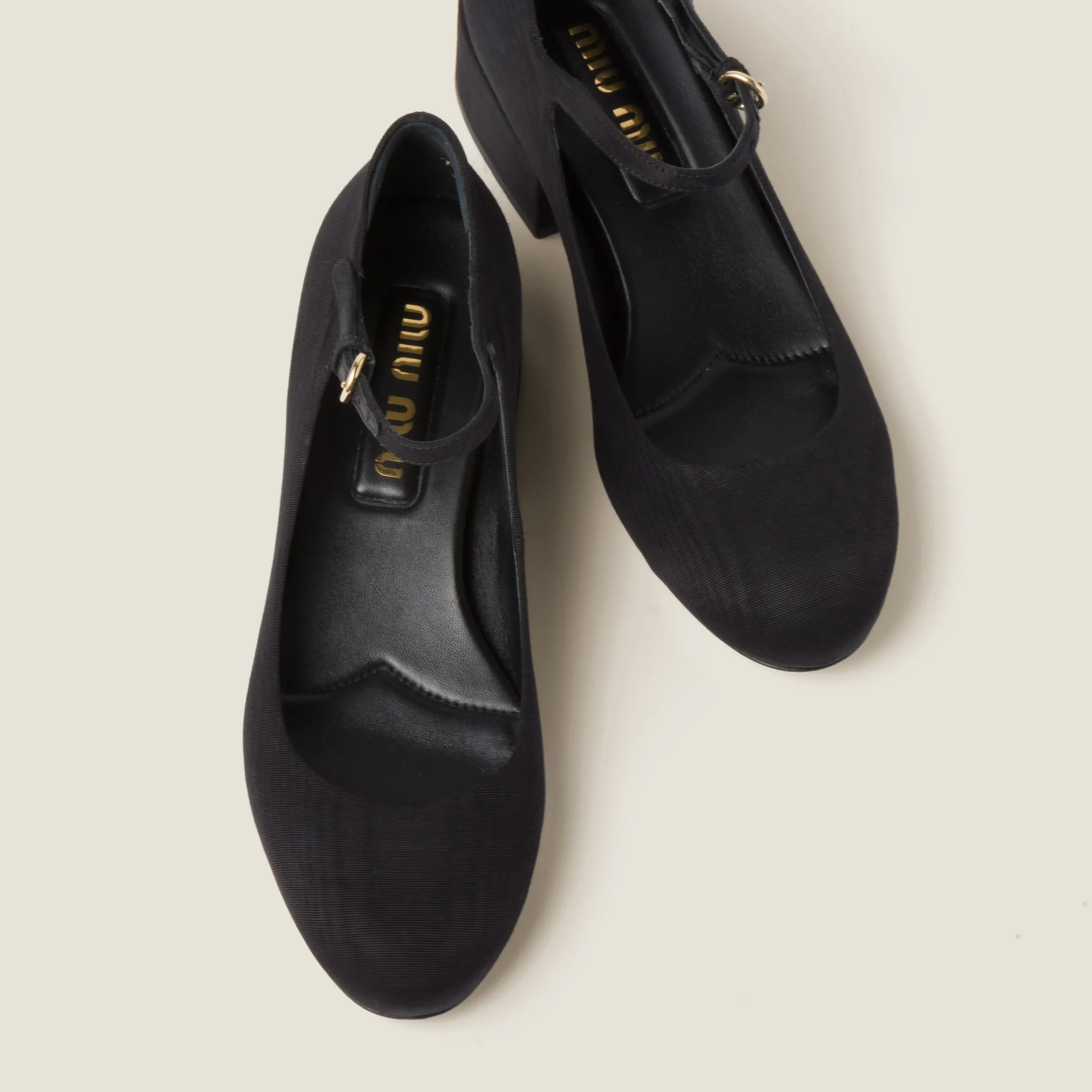 Black Moiré Fabric Pumps | Miu Miu