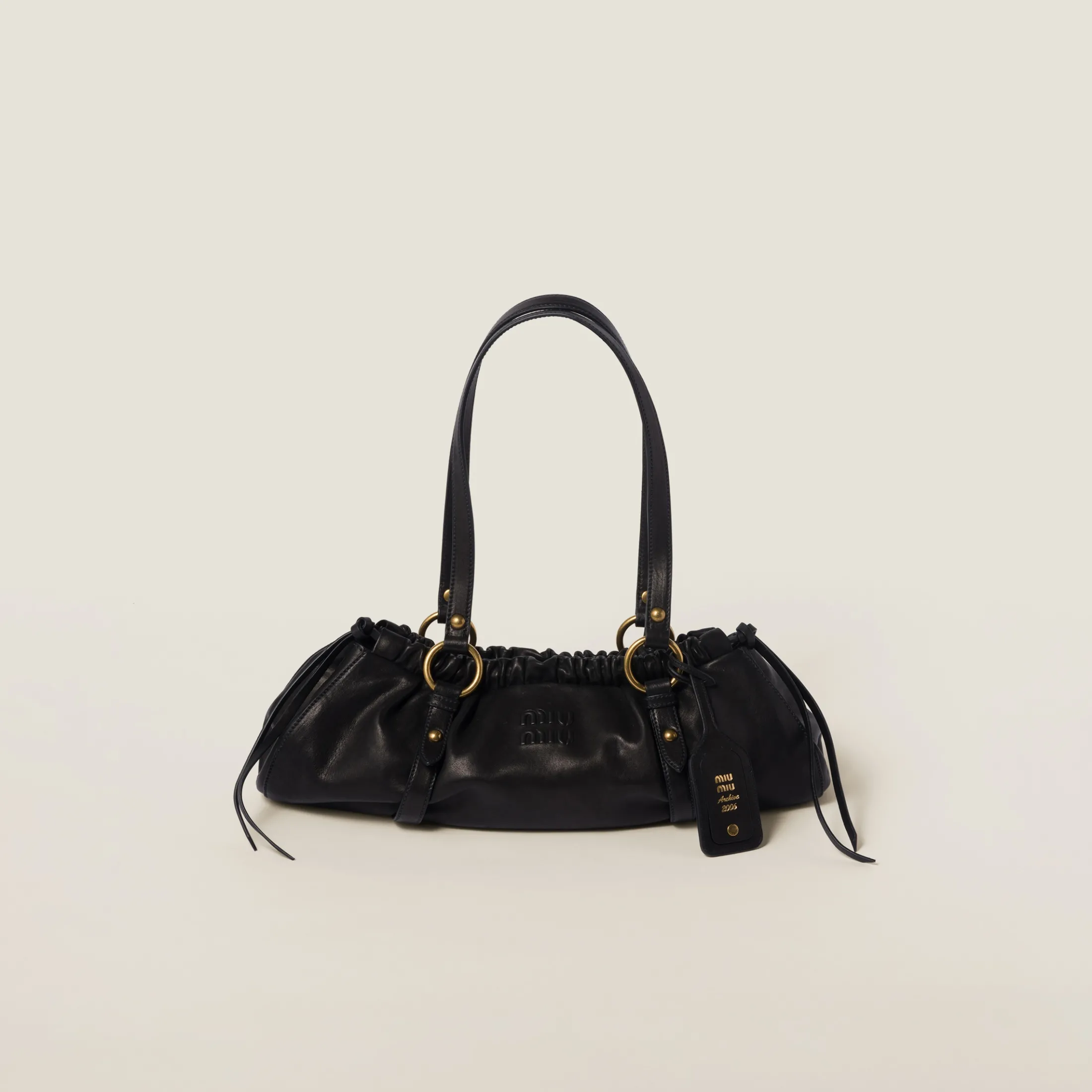 Black Nappa Leather Bag | Miu Miu
