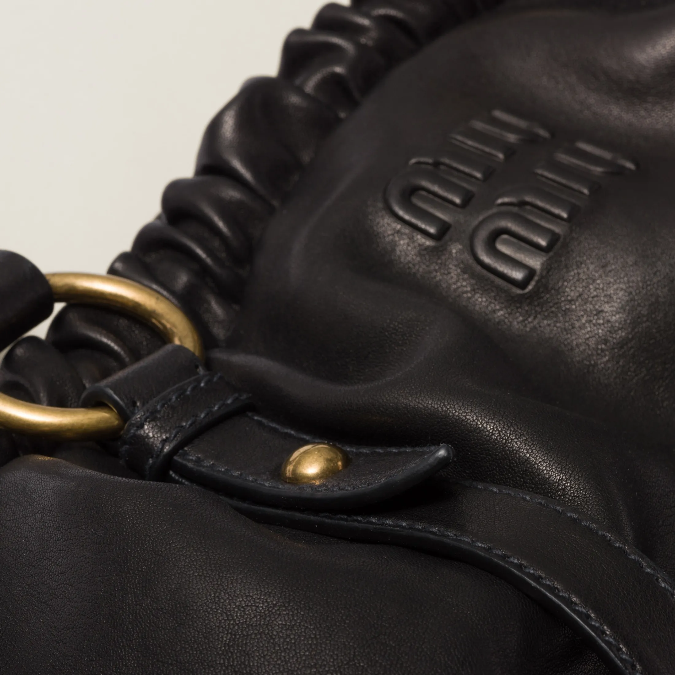 Black Nappa Leather Bag | Miu Miu
