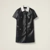 Black Nappa Leather Dress | Miu Miu