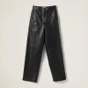 Black Nappa Leather Pants | Miu Miu