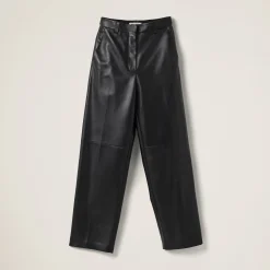 Black Nappa Leather Pants | Miu Miu