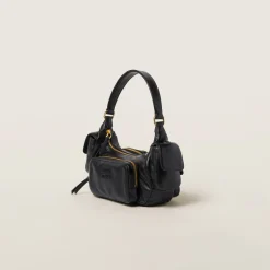 Black Nappa Leather Pocket Bag | Miu Miu