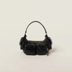 Black Nappa Leather Pocket Bag | Miu Miu