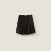 Black Nappa Leather Skirt | Miu Miu