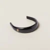 Black Patent Leather Headband | Miu Miu