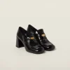 Black Patent Leather Loafers | Miu Miu