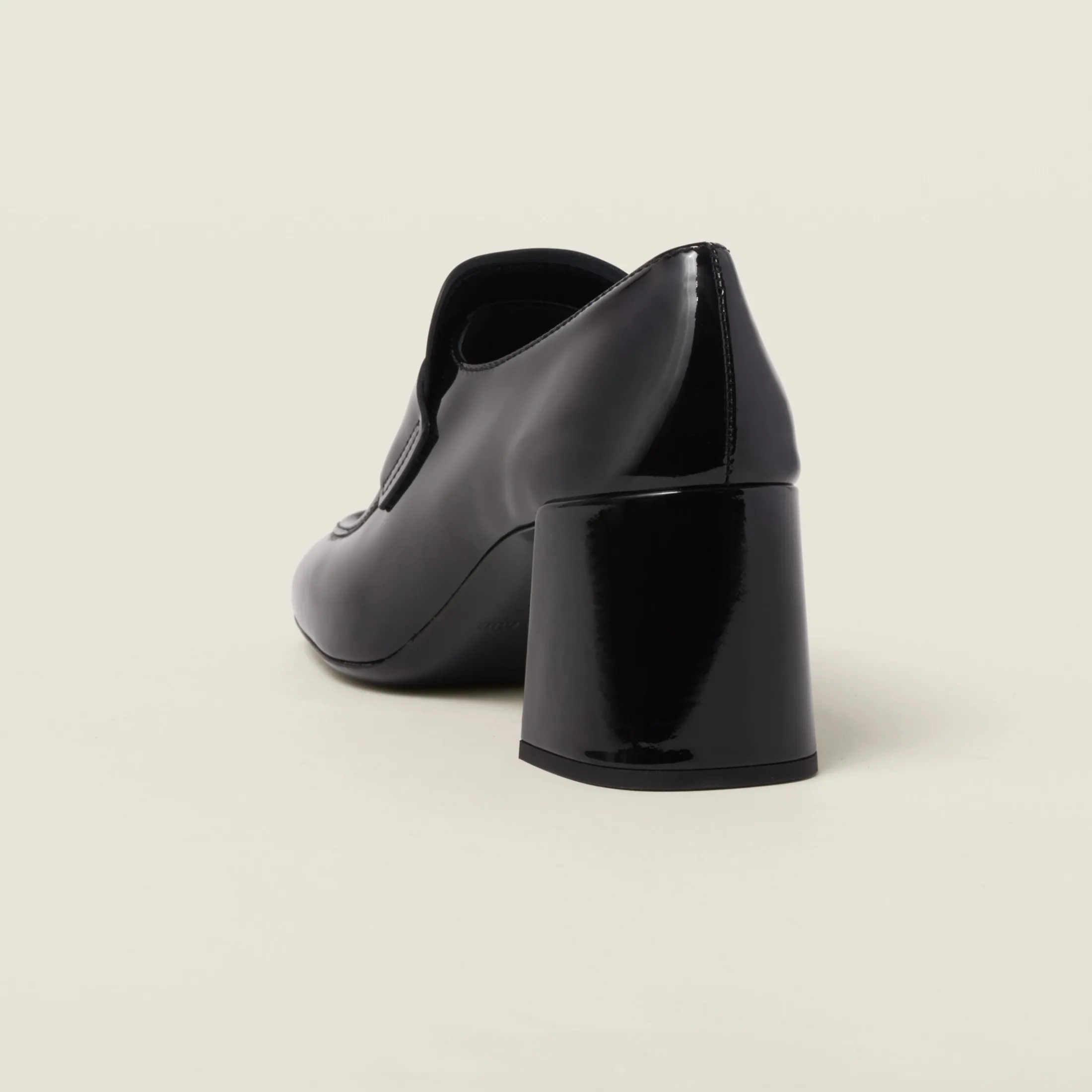 Black Patent Leather Loafers | Miu Miu