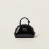 Black Patent Leather Top-handle Bag | Miu Miu