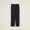 Black Pinstriped Pants | Miu Miu