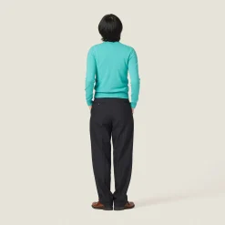Black Pinstriped Pants | Miu Miu