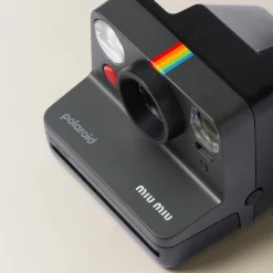 Black Polaroid X Miu Miu With Fabric Shoulder Strap | Miu Miu