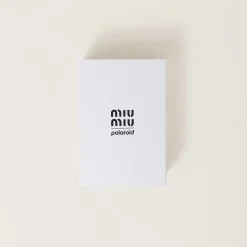 Black Polaroid X Miu Miu With Fabric Shoulder Strap | Miu Miu