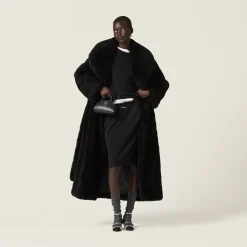 Black Ribbed Jersey Skirt | Miu Miu