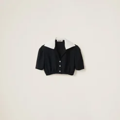 Black Sablé Shirt | Miu Miu