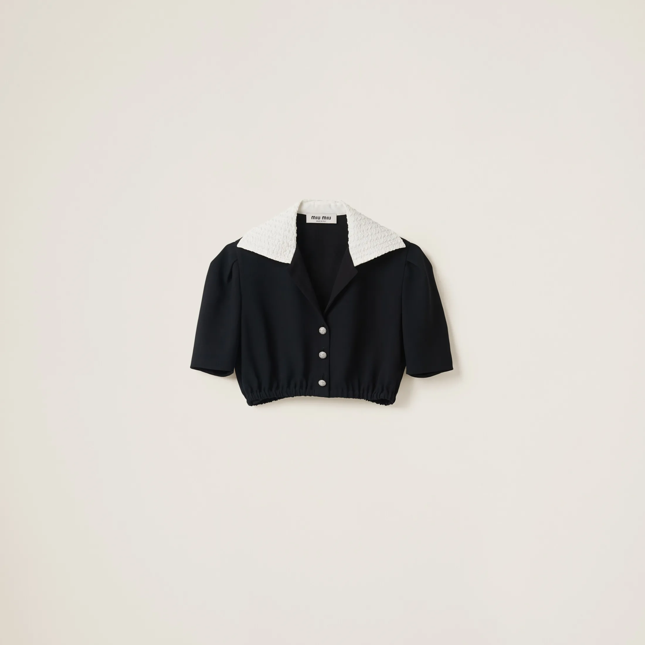 Black Sablé Shirt | Miu Miu