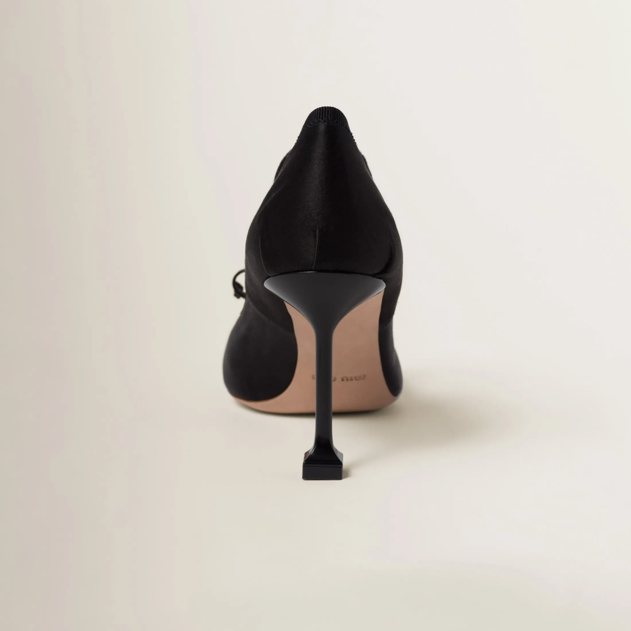 Black Satin Pumps | Miu Miu