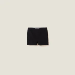 Black Seamless Boxer Shorts | Miu Miu
