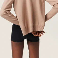Black Seamless Boxer Shorts | Miu Miu